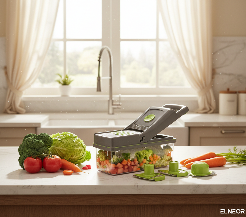 14 in 1 Chopper Nicer Veggie Slicer Dicer - Multi-Function Vegetable Cutter with Storage Container