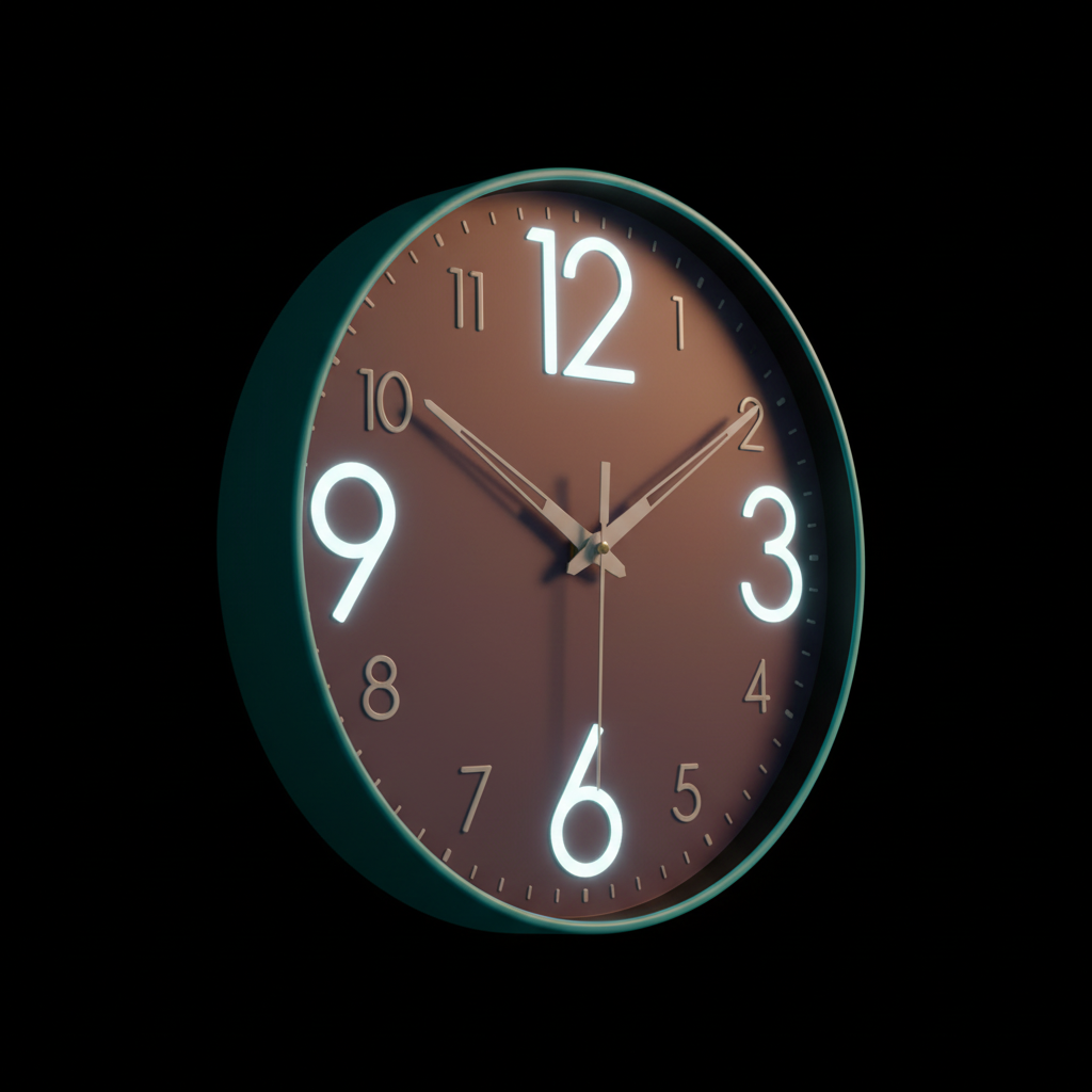 ELNEOR™ Lavender Silent Wall Clock | Sweep Movement | 12-Inch Round
