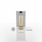 LED Champagne Bubble Lamp - Cordless Table Light | Golden Particle Design | Gold Brass Base - Elneor Ambient Lighting