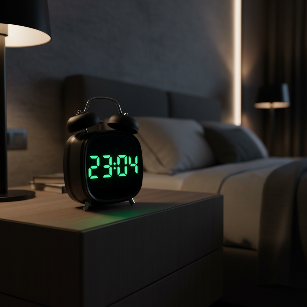 LED Clock Bedside Lifestyle