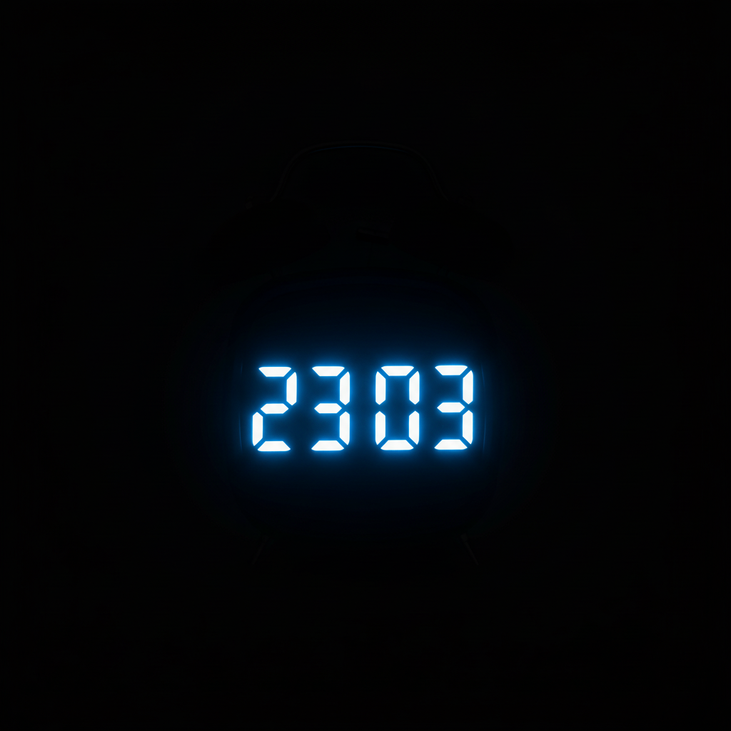 LED Clock Dramatic Silhouette