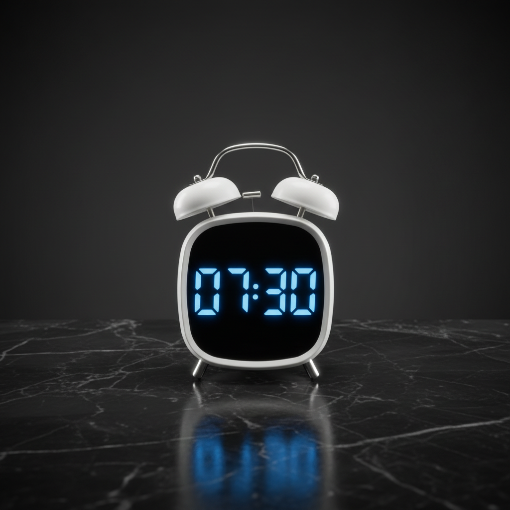 LED Clock Overhead View