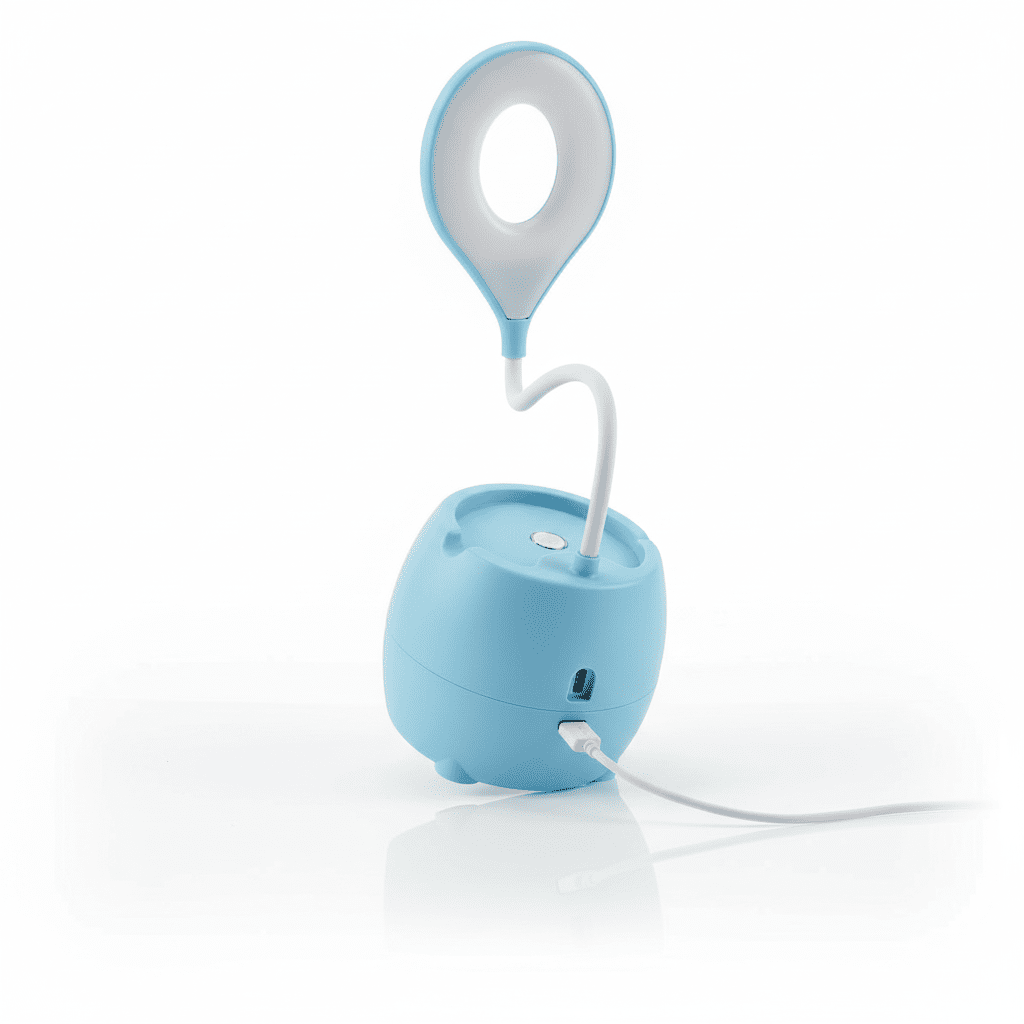 LED Eye Protection Desk Lamp with Pen Stand & Mobile Holder - Elneor Ambient Lighting