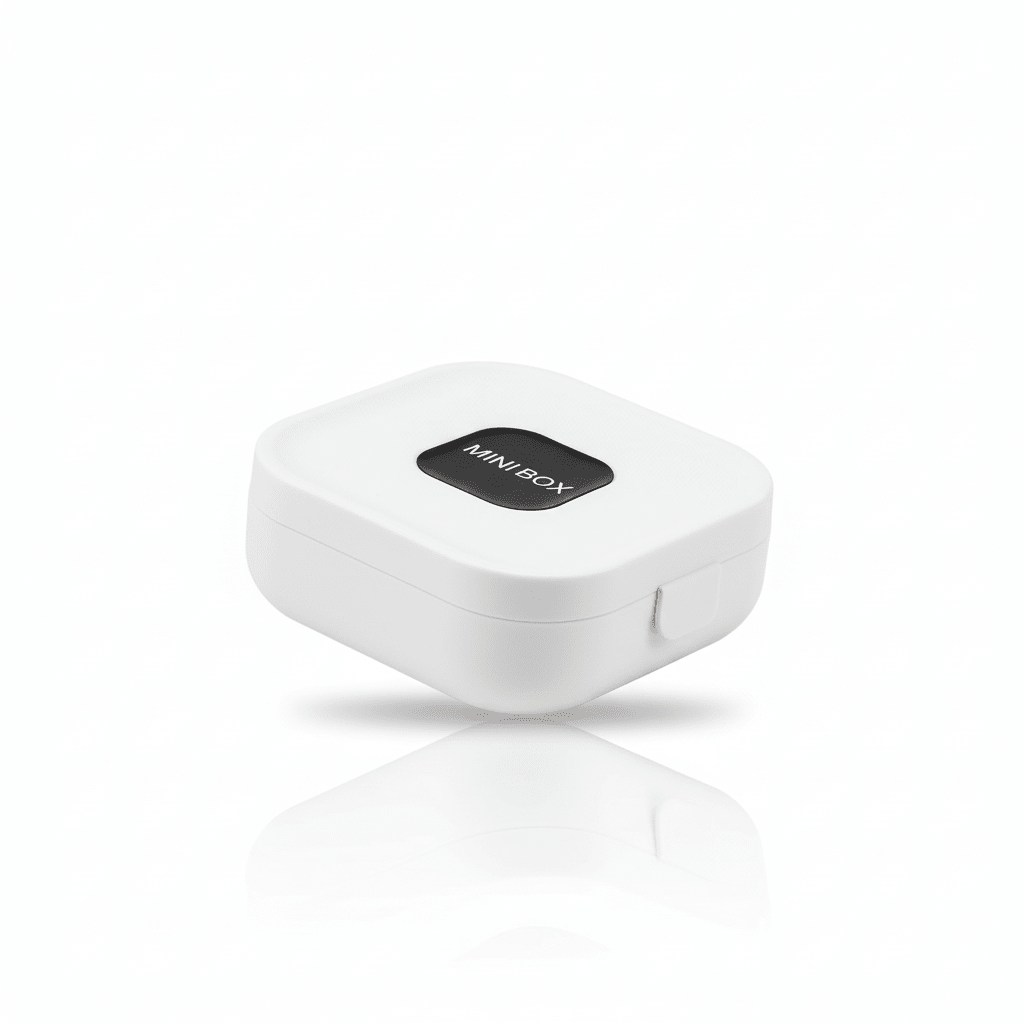 Mini Box Storage Container - Compact Organizer with Lid - ELNEOR