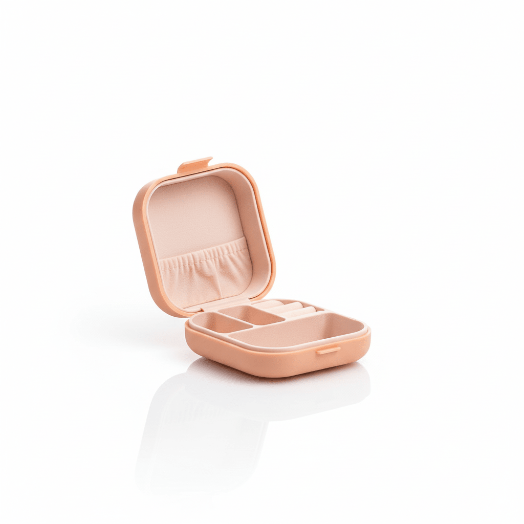 Mini Box Storage Container - Compact Organizer with Lid - ELNEOR