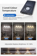 Motion Sensor Cabinet Light - USB Rechargeable LED Under Cabinet Lighting - ELNEOR