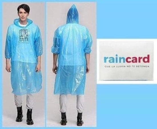 Pocket-Size Waterproof Rain Card Poncho (Unisex) - Elneor Ambient Lighting