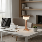 Premium Touch Dimmable Desk Lamp - Rose Gold - ELNEOR