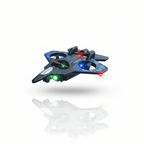 RC Combat Aircraft Drone XIA-001 | Remote Control Fighter Jet with LED Lights for Kids - Elneor Ambient Lighting