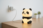 Rechargeable Panda Night Lamp | 7-Color LED Silicone Light for Kids & Nursery - Elneor Ambient Lighting