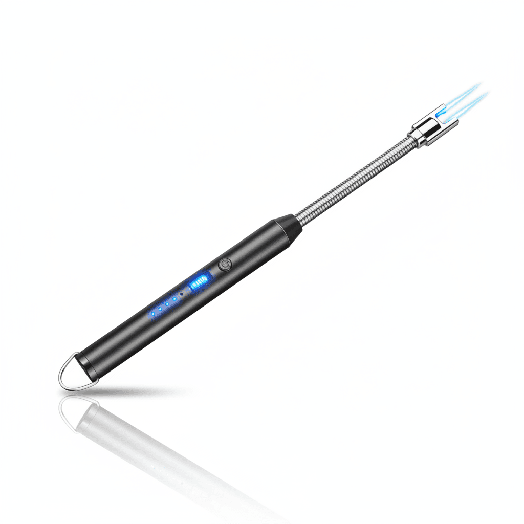 Rechargeable USB Lighter - Flameless Windproof Electric Arc Lighter with 360° Flexible Neck - ELNEOR