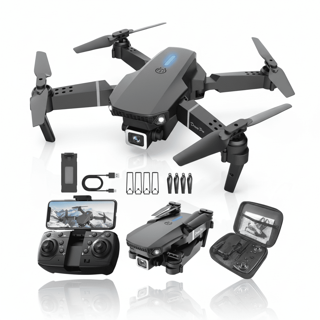 Remote Control Drone with HD Camera - Foldable FPV Quadcopter - Elneor Decor