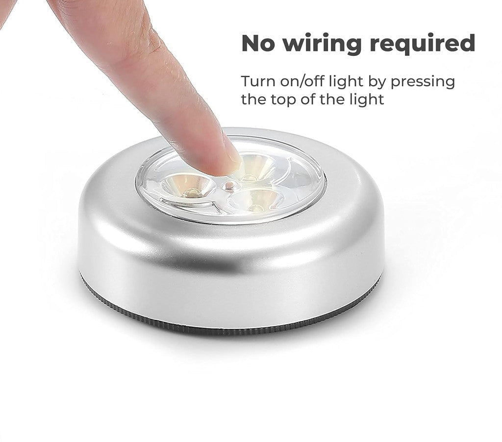 Wireless Cordless LED Push Light | Stick-On Tap Touch Lamp (Pack of 6) - Elneor Ambient Lighting